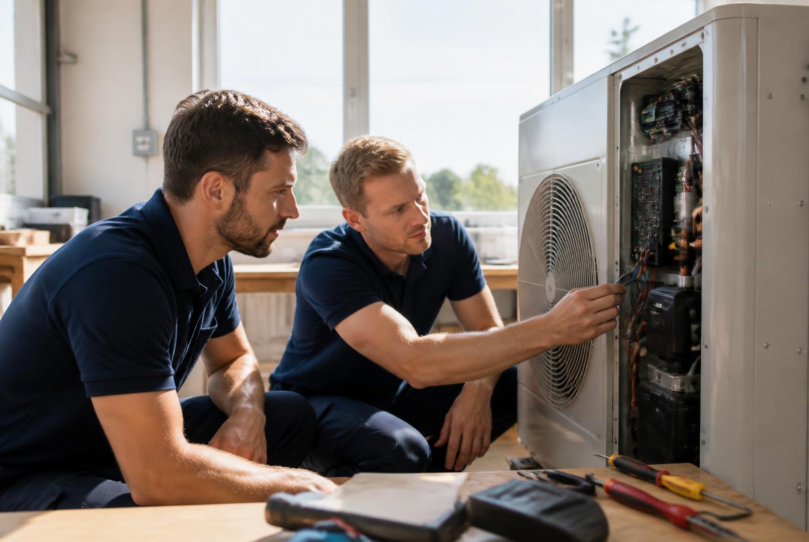 Praxisausbildung an Wärmepumpen- und Speichertechnik bei SE EnerOne